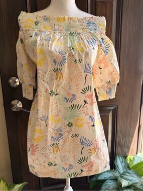 Zara Ladies Off-Shoulder Floral Dress/Top